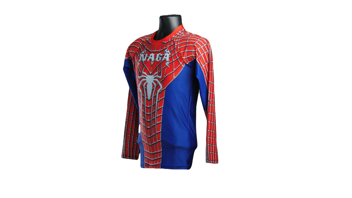 NAGA SPIDERMAN LS RASH GUARD