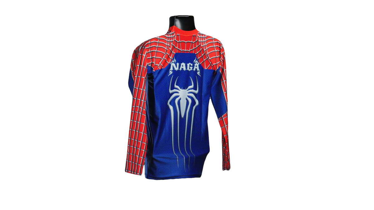 NAGA SPIDERMAN LS RASH GUARD