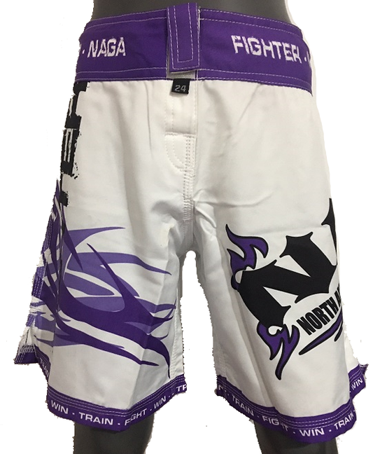 NAGA PURPLE TRIBAL BOARD SHORTS