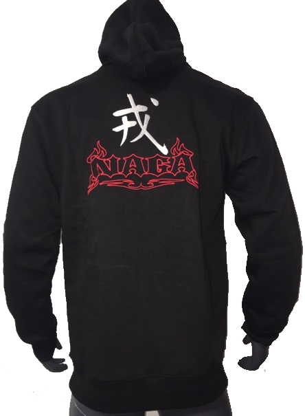 NAGA WARRIOR HOODIE PULLOVER Black or Red